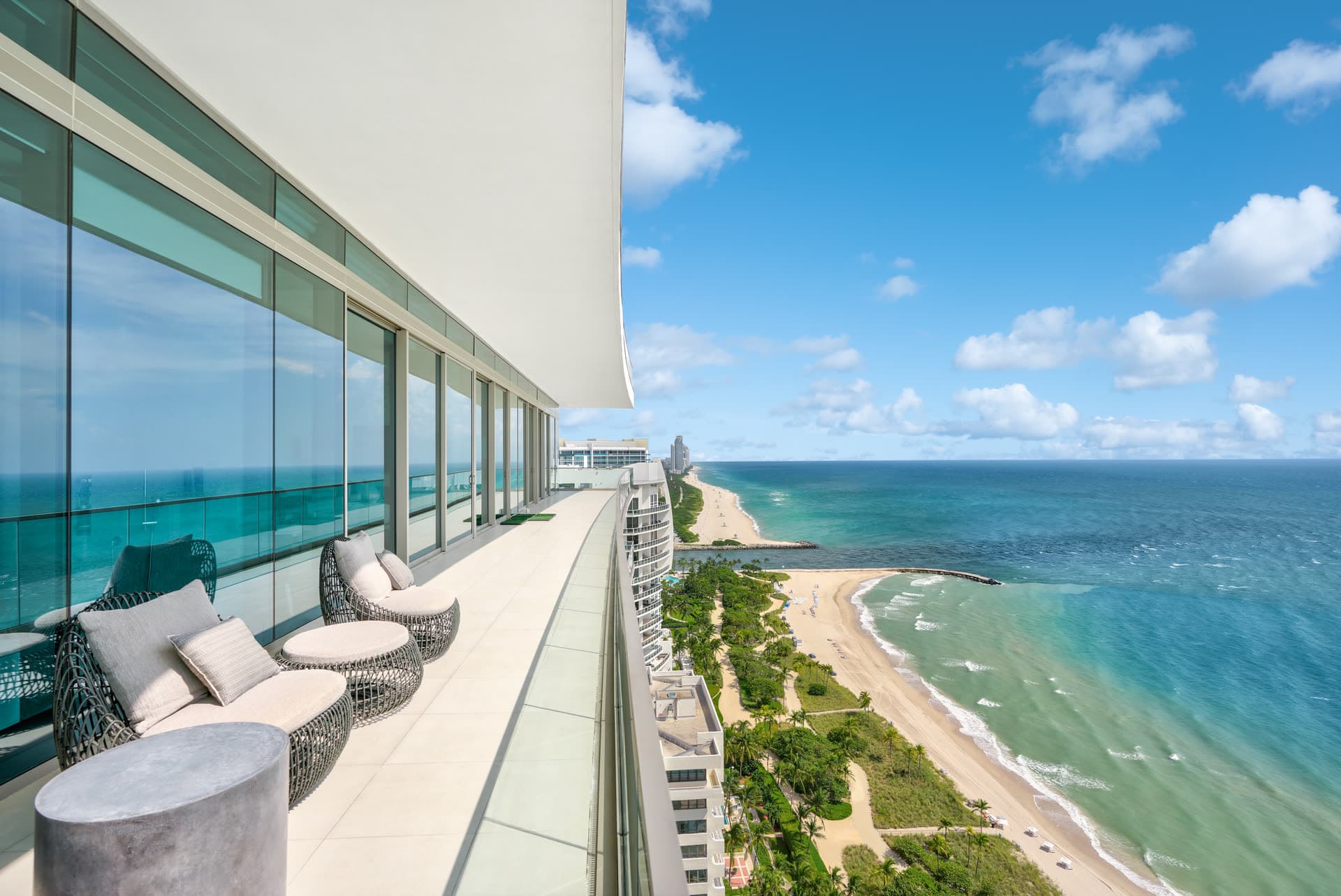 Ocean and skyline views from Bal Harbour